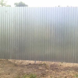 Забор из оцинкованного профнастила высотой 180 см