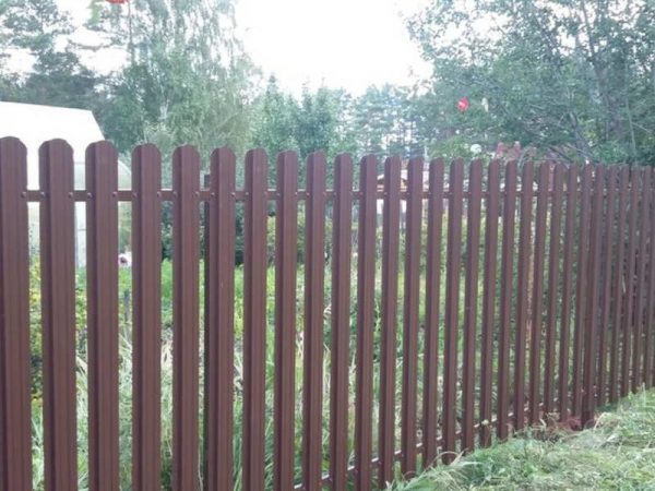 Забор из евроштакетника высотой 150 см